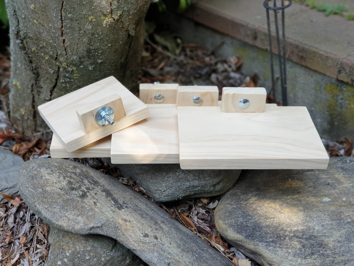 Kilndried Pine Ledge Set for Chinchillas The Three Little Floofs