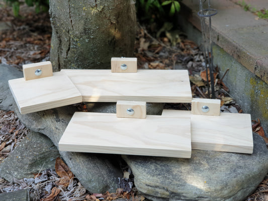 four piece set of kiln-dried pine ledges